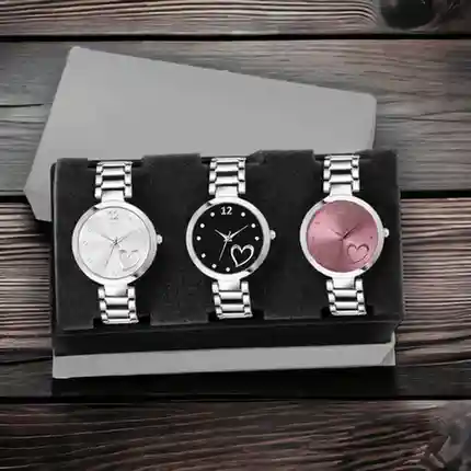 Endeavour New Stainless steel Belt Analog Watch  - For Women New Premium Look & 3 dial color watch For Girls